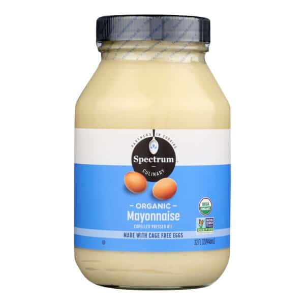 Spectrum Naturals Organic Mayonnaise with Cage Free Eggs - Case of 12 - 32 oz.