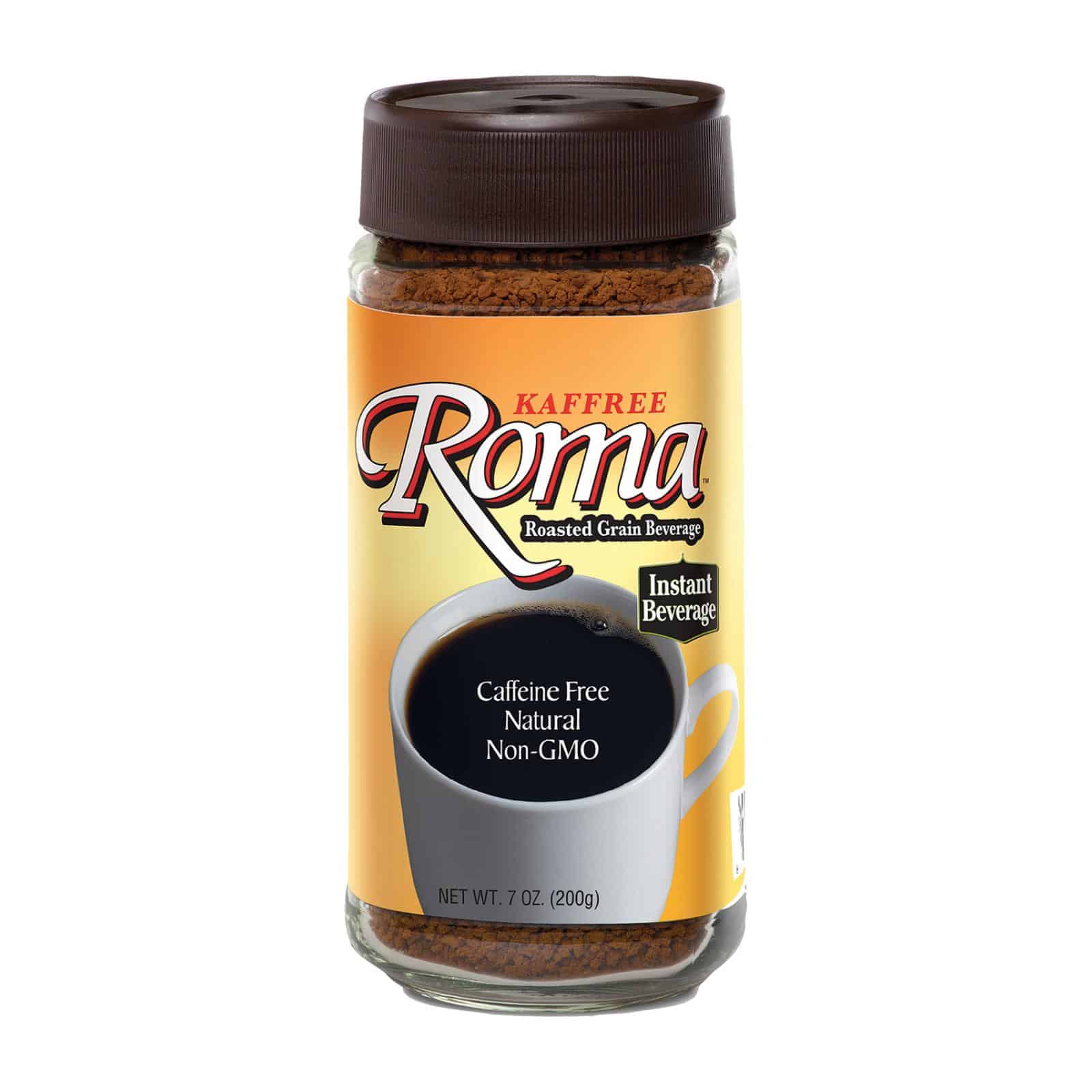 Kaffree Instant Roasted Grain Beverage - Roma - Case of 6 - 7 oz. - Image 2