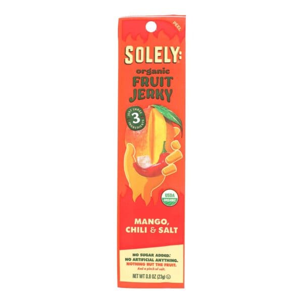 Solely - Fruit Jrky Mango W/chili - Case of 12-.8 OZ - Image 3