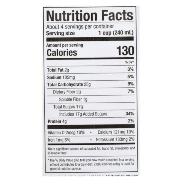 Pacific Natural Foods Oat Original - Organic - Case of 12 - 32 Fl oz. - Image 2