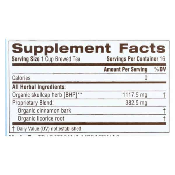 Traditional Medicinals Relaxation Tea - Stress Ease Cinnamon - Case of 6 - 16 Bags - Image 3