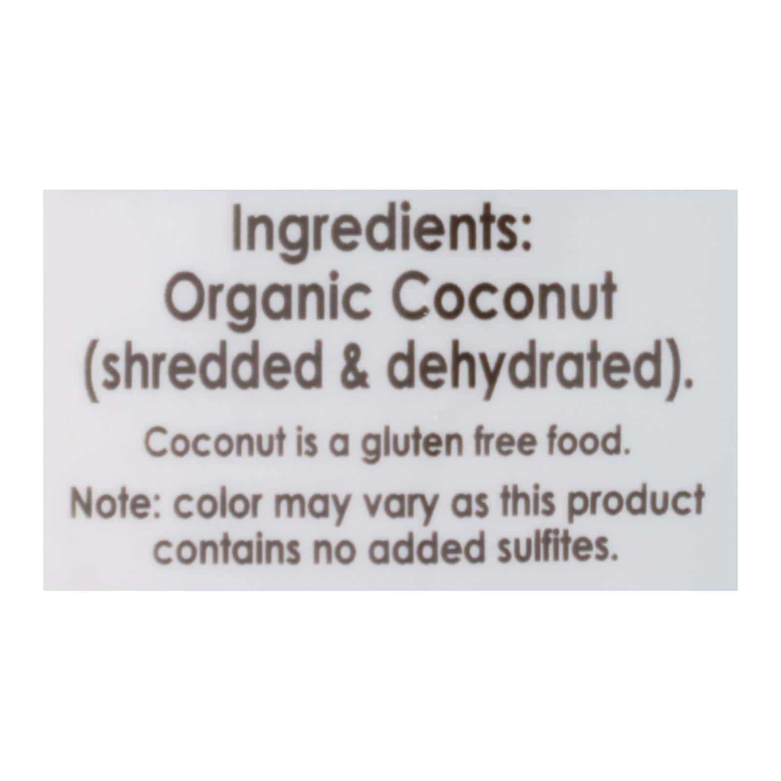 Let's Do Organics Organic Lite Shredded - Coconut - Case of 12 - 8.8 oz. - Image 3