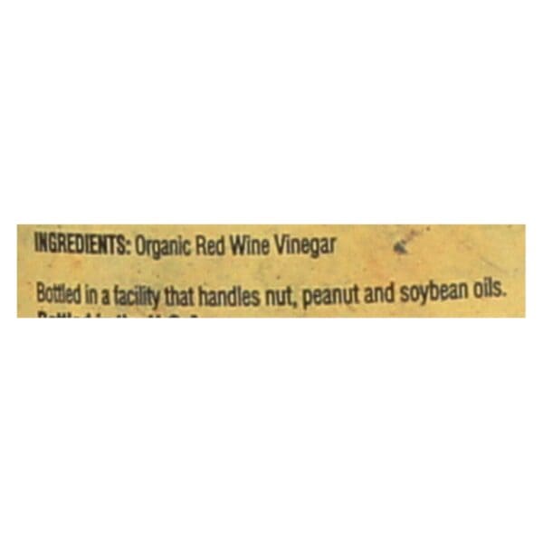 Napa Valley Naturals Organic Red Wine - Vinegar - Case of 12 - 12.7 Fl oz. - Image 2