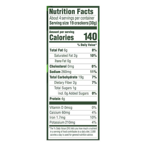 Mary's Gone Crackers - Crckr Peanut Bsd Hrb Chs - Case of 6-4.25 OZ - Image 3