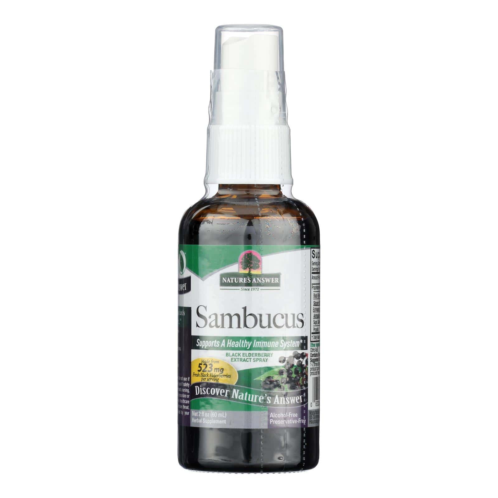 Nature's Answer - Sambucus nigra Black Elder Berry Extract Spray - 2 fl oz - Image 2