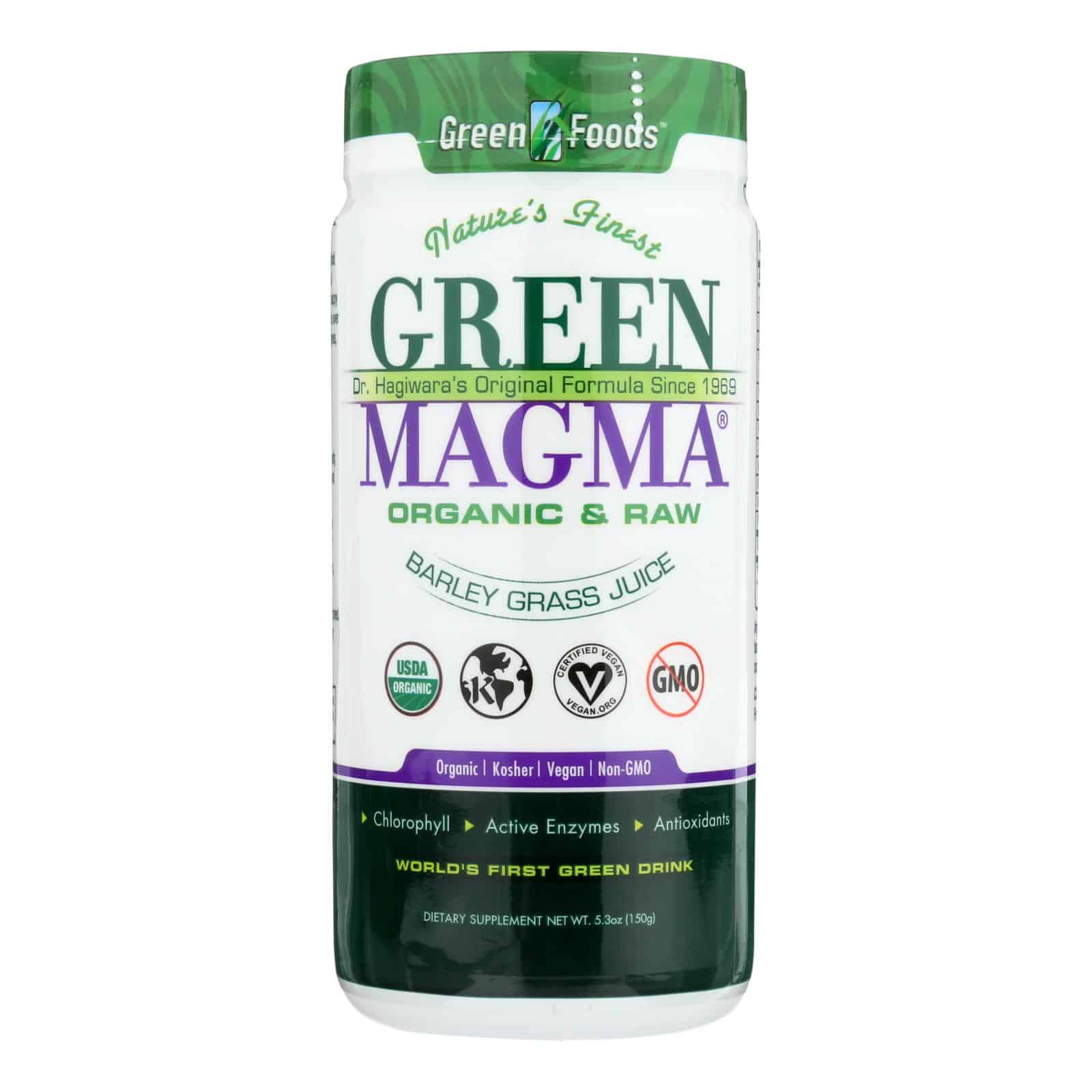 Green Foods Dr Hagiwara Green Magma Barley Grass Juice Powder - 5.3 oz - Image 2