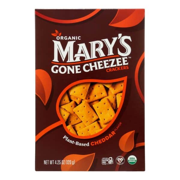 Mary's Gone Crackers - Crckrs Plnt Bsd Ched - Case of 6-4.25 OZ - Image 3