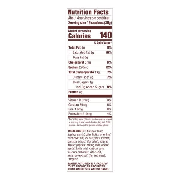 Mary's Gone Crackers - Crckrs Plnt Bsd Ched - Case of 6-4.25 OZ
