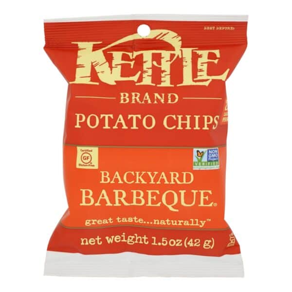 Kettle Brand Potato Chips - Backyard Barbeque - 1.5 oz - case of 24