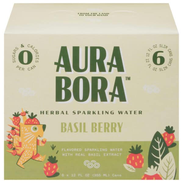 Aura Bora - Spk Water Basil Berry 6 Pack - Case of 4-6/12 FZ - Image 2