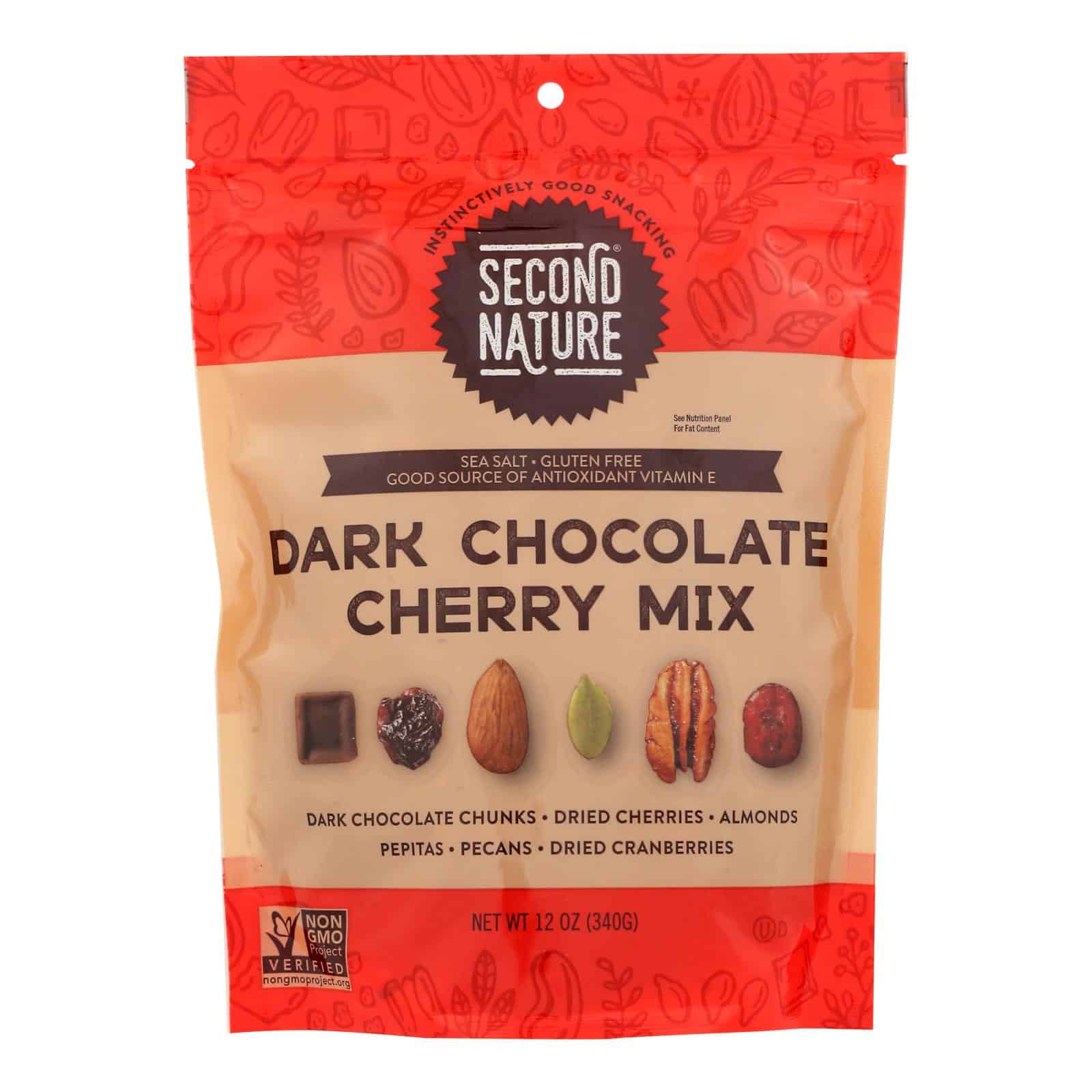 Second Nature - Nut Medley Dark Chocolate Cherry - Case of 6-12 OZ - Image 3