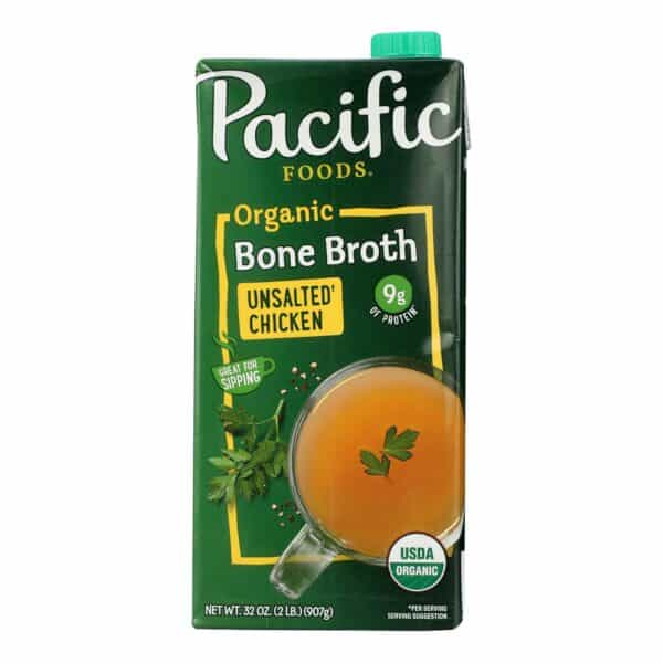 Pacific Natural Foods Bone Broth - Chicken - Case of 12 - 32 Fl oz. - Image 2