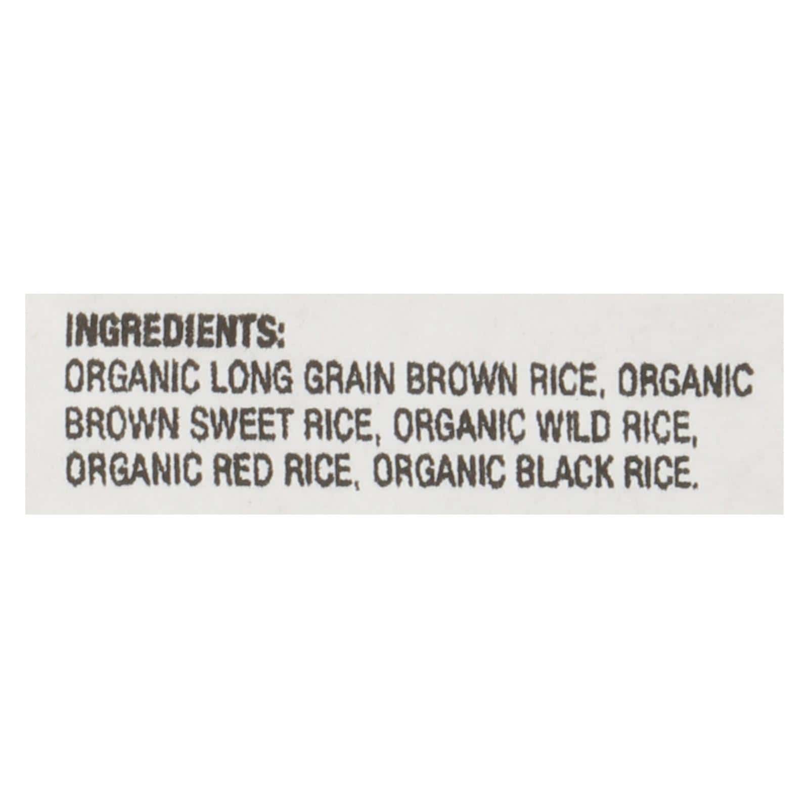 Lundberg Family Farms Organic Wild Blend Gourmet Brown Rice - Single Bulk Item - 25LB - Image 3