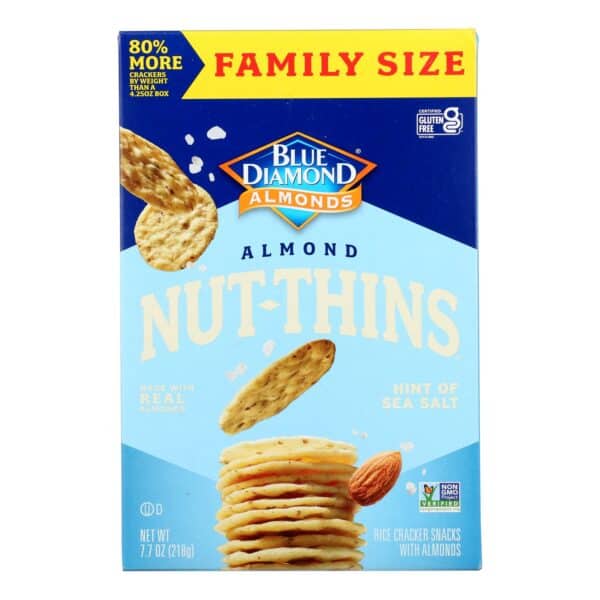 Blue Diamond - Nut Thins Hint Of Sea Salt - Case of 6-7.7 OZ - Image 3