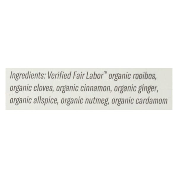 Numi Tea Organic Herbal Tea - Rooibos Chai - Case of 6 - 18 Bags