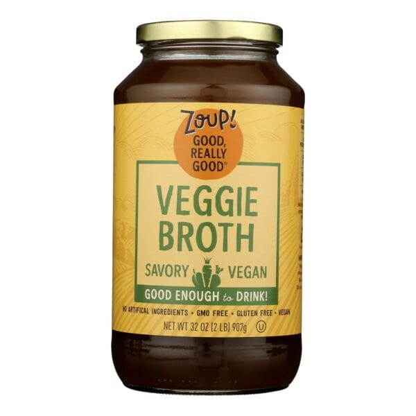 Zoup! Good, Really Good Zoup, Good, Really Good, Veggie Broth - Case of 6 - 31 FZ - Image 3