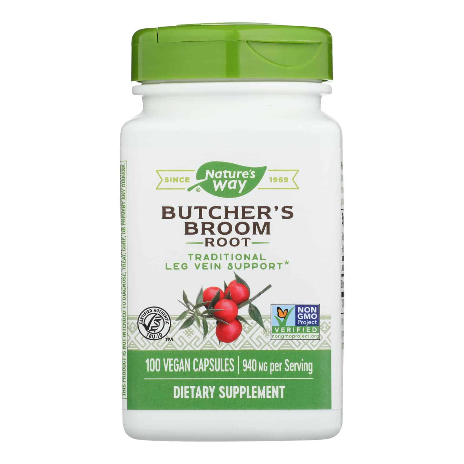 Nature's Way - Butcher's Broom - 100 Capsules