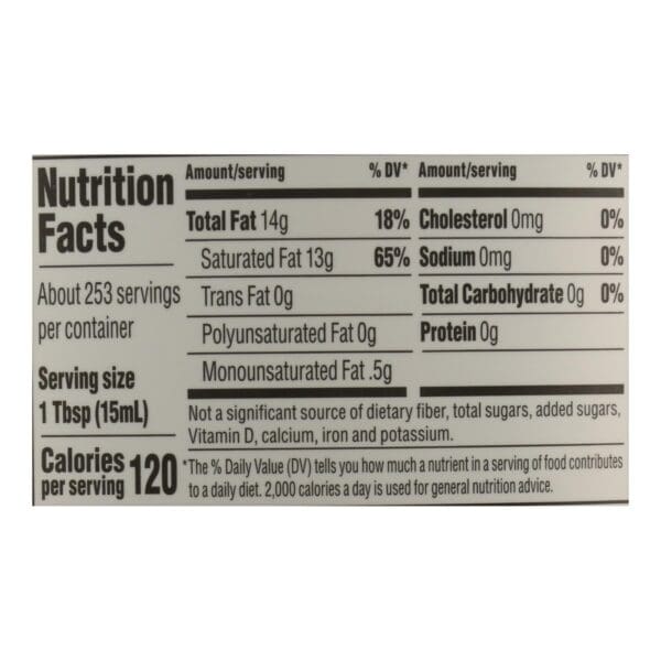 Nutiva Organic Coconut Oil - Extra Virgin - 1 gal