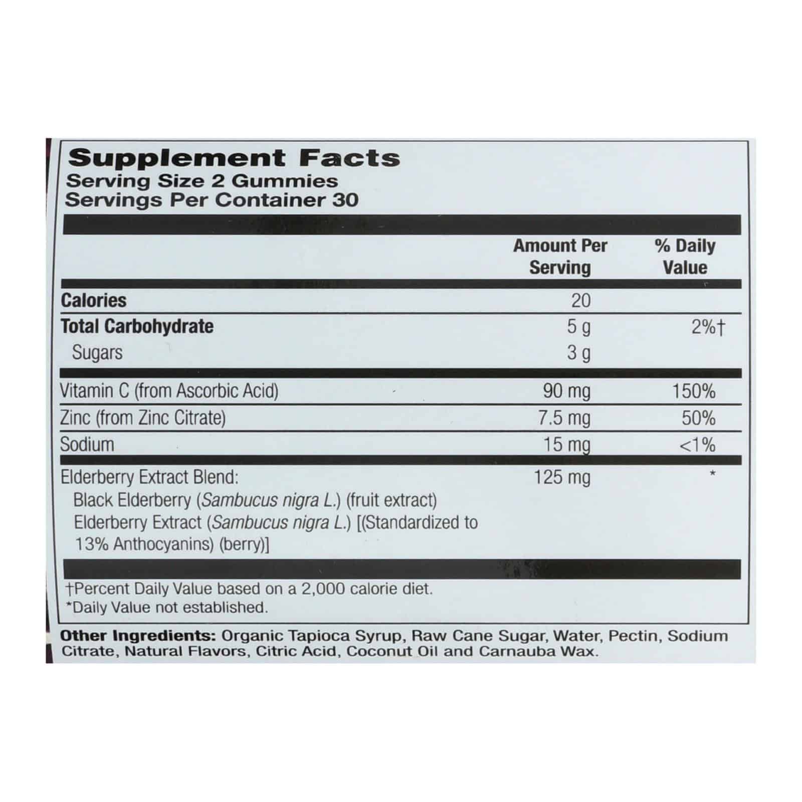 Zand - Gummies Elderberry Zinc - 1 Each - 60 CT - Image 2