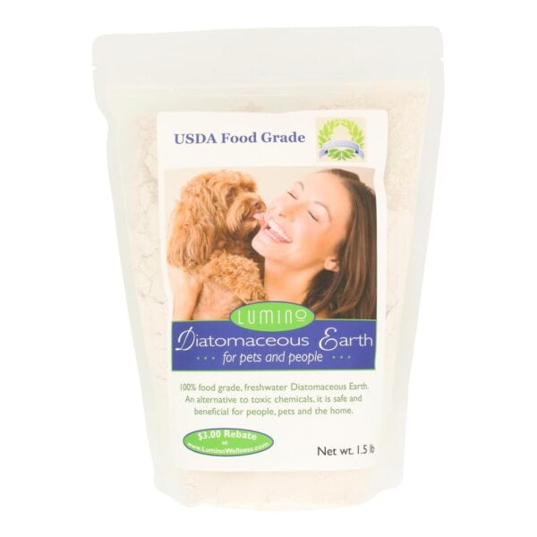 Lumino Home Diatomaceous Earth - Food Grade - Pets and People - 1.5 lb - Image 2