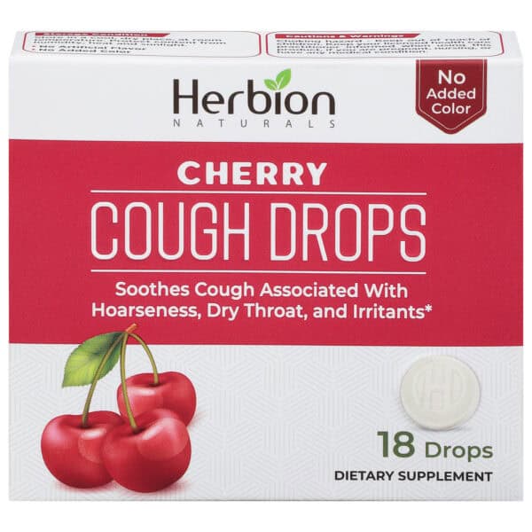 Herbion Naturals - Cough Drops Cherry - 1 Each - 18 CT - Image 2