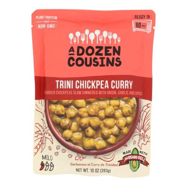 A Dozen Cousins - Ready to Eat Beans - Trini Chickpea Curry - Case of 6 - 10 oz. - Image 2