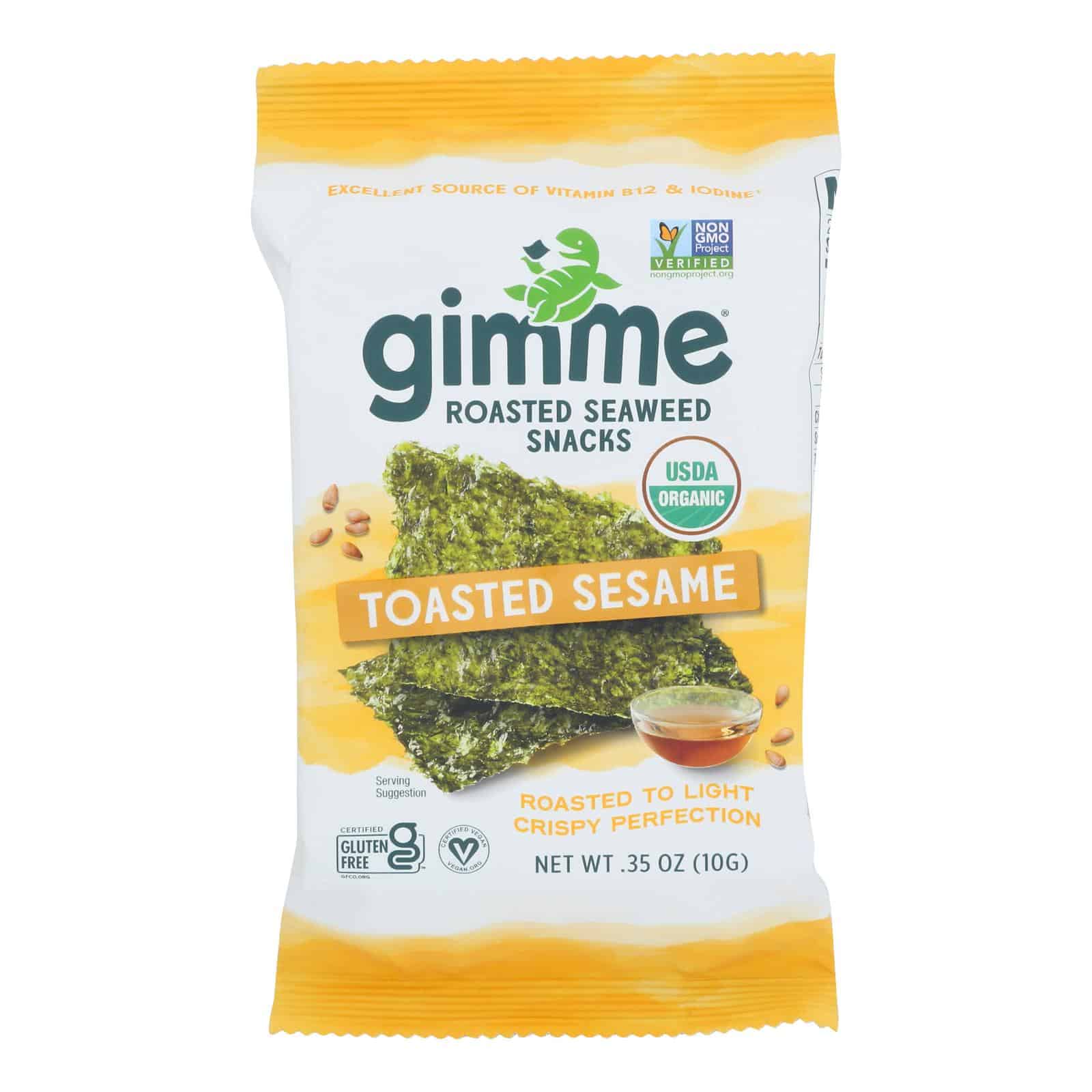 Gimme Organic Roasted - Sesame - Case of 12 - 0.35 oz. - Image 3