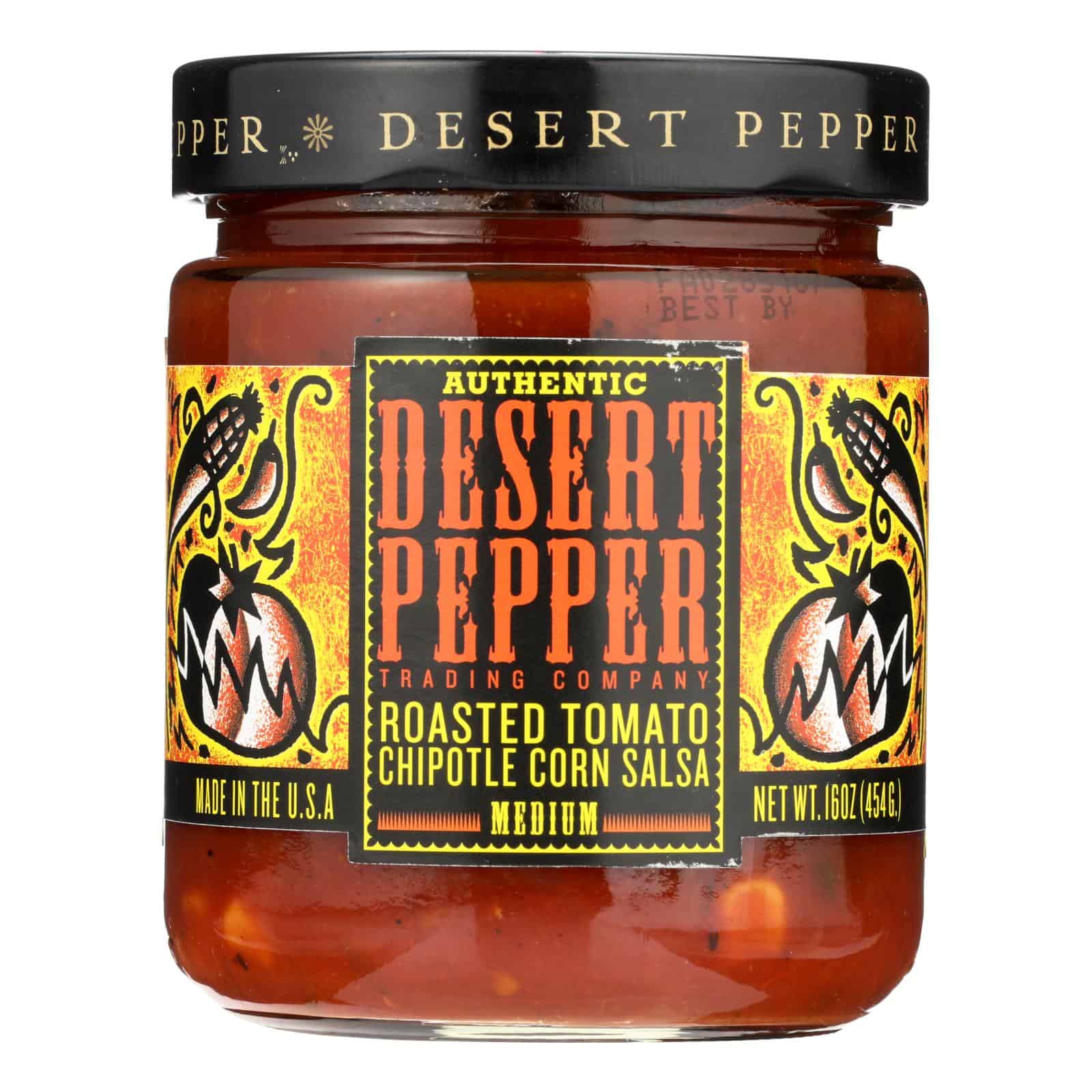 Desert Pepper Trading - Medium Hot Roasted Tomato Chipotle Corn Salsa - Case of 6 - 16 oz. - Image 3