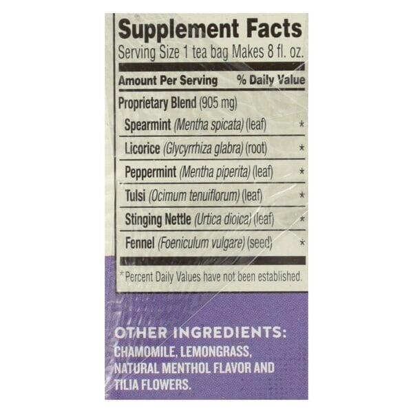 Celestial Seasonings - Wellness Tea Sinus Soothr - Case of 6 - 20 BAG