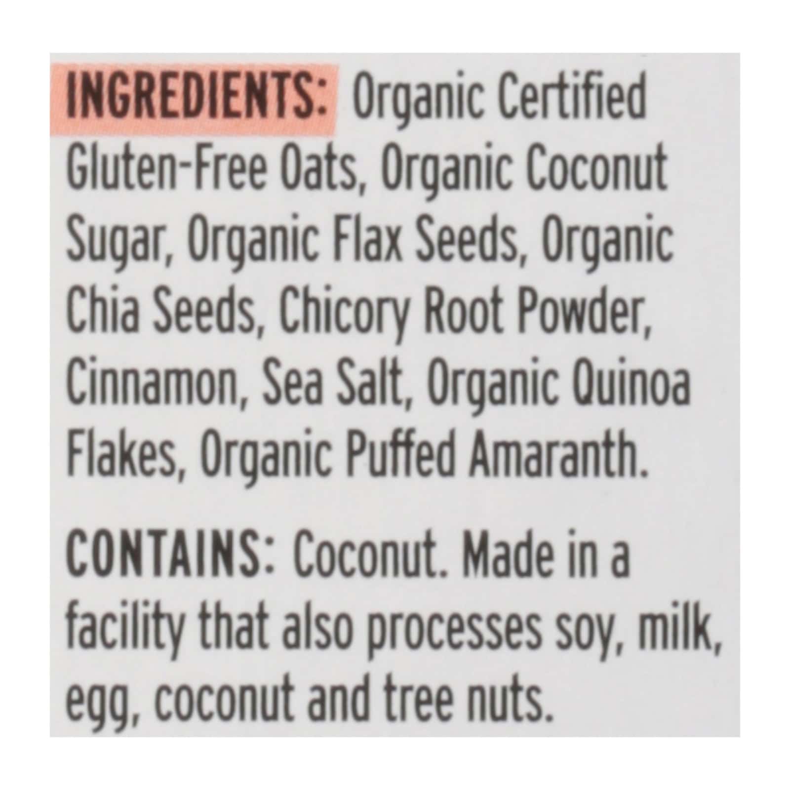 Purely Elizabeth - Sugar Free Oatmeal Classic Cinnamon - Case of 6-9.12 OZ - Image 2