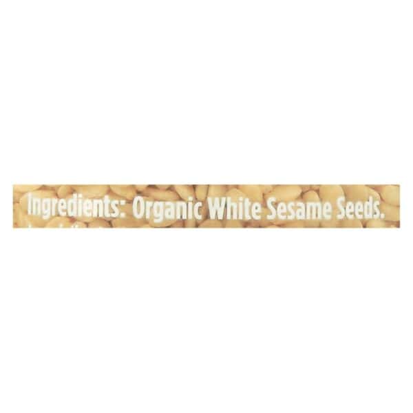 Spicely Organics - Organic Sesame - White - Case of 3 - 2 oz.