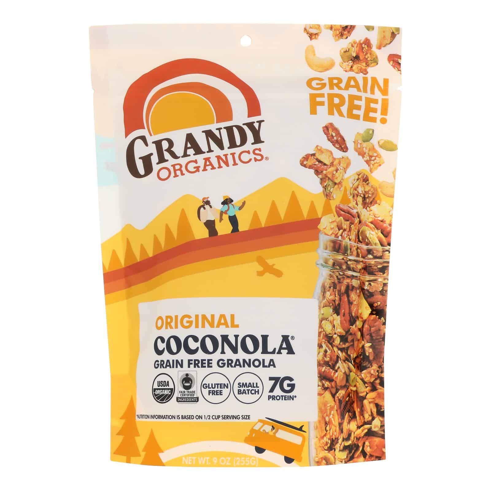 Grandy Oats Organic Granola - Original Coconola - Case of 6 - 9 oz - Image 2