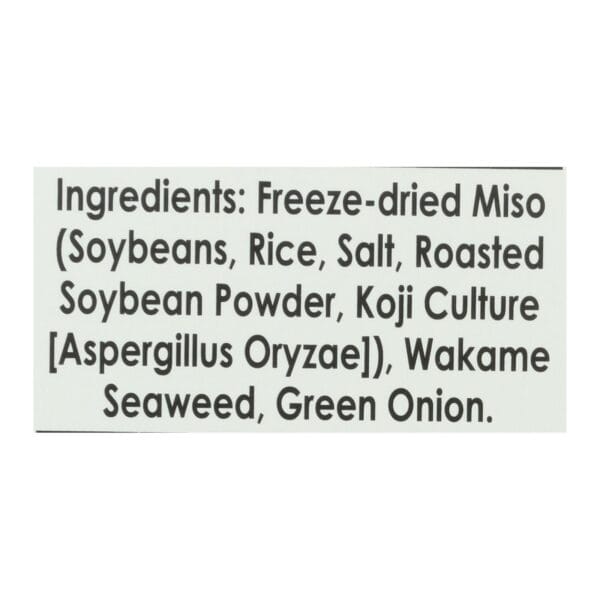 Edward and Sons Seaweed Miso - Cup - Case of 12 - 2.5 oz. - Image 3