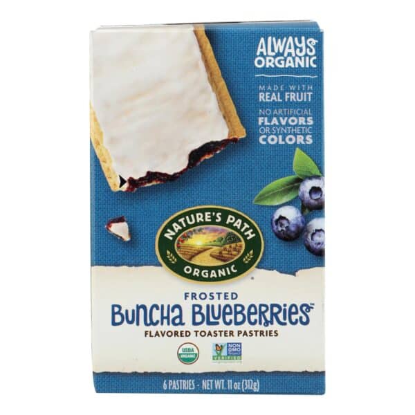 Nature's Path Organic Frosted Toaster Pastries - Buncha Blueberries - Case of 12 - 11 oz. - Image 2