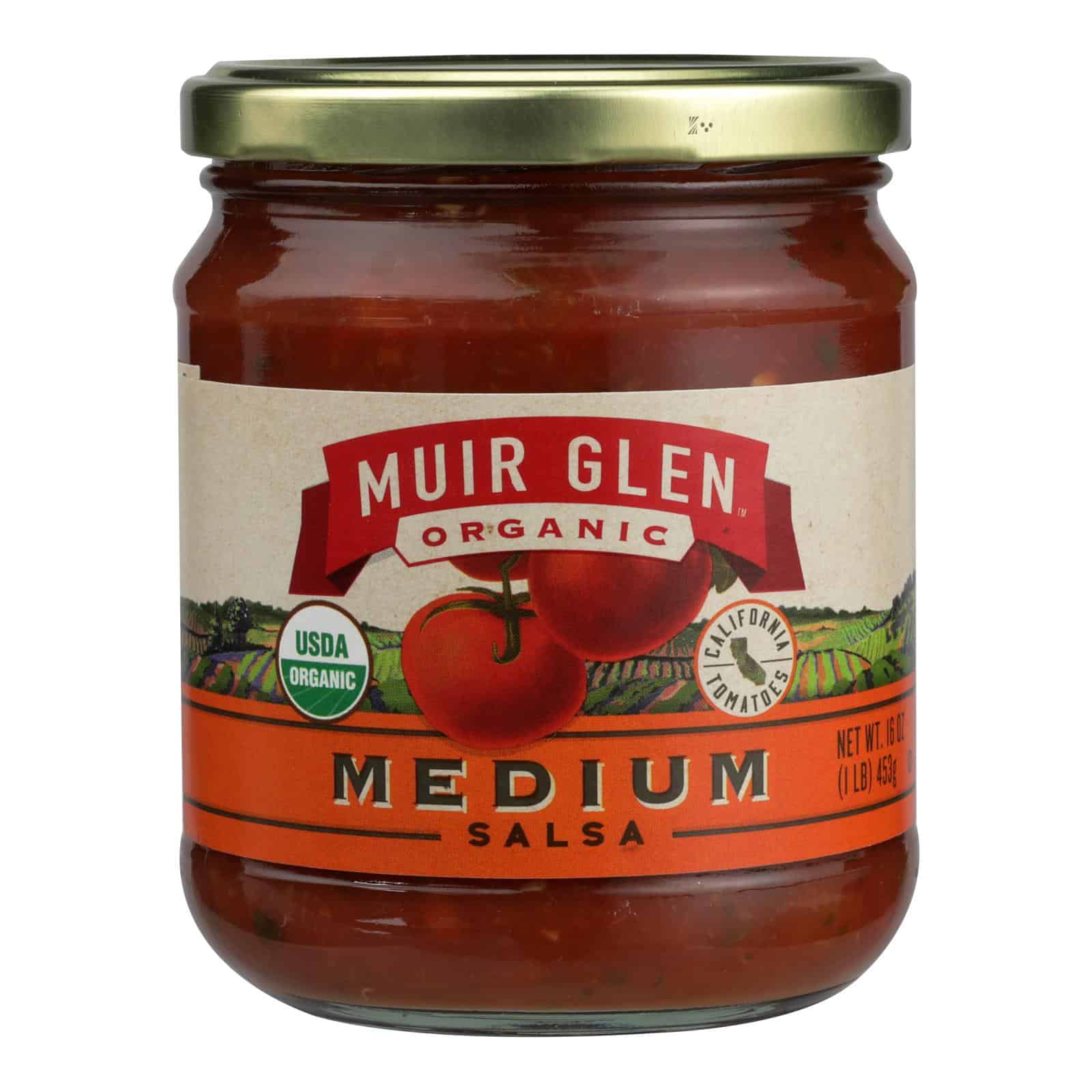 Muir Glen Organic Medium Salsa - Tomato - Case of 12 - 16 oz. - Image 2