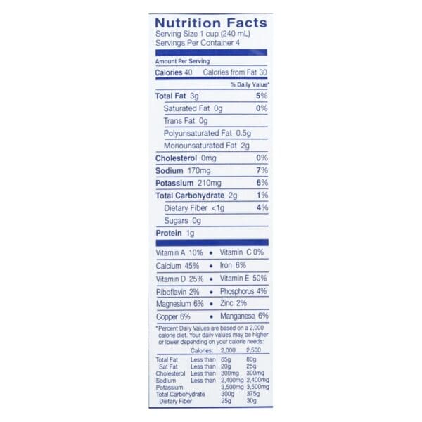 Almond Breeze - Almond Milk - Unsweetened Chocolate - Case of 12 - 32 fl oz. - Image 2