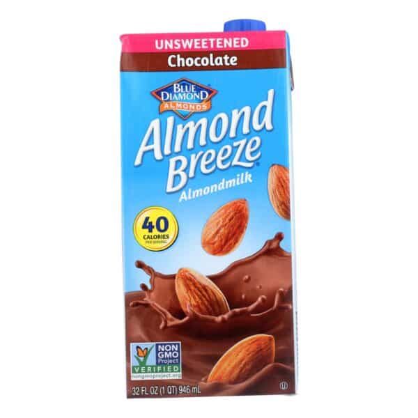 Almond Breeze - Almond Milk - Unsweetened Chocolate - Case of 12 - 32 fl oz. - Image 3