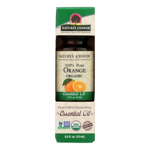 Nature's Answer - Organic Essential Oil - Orange - 0.5 oz. - Image 2