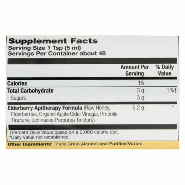 Honey Gardens Apiaries Organic Honey Elderberry Extract with Propolis - 8 fl oz - Image 2