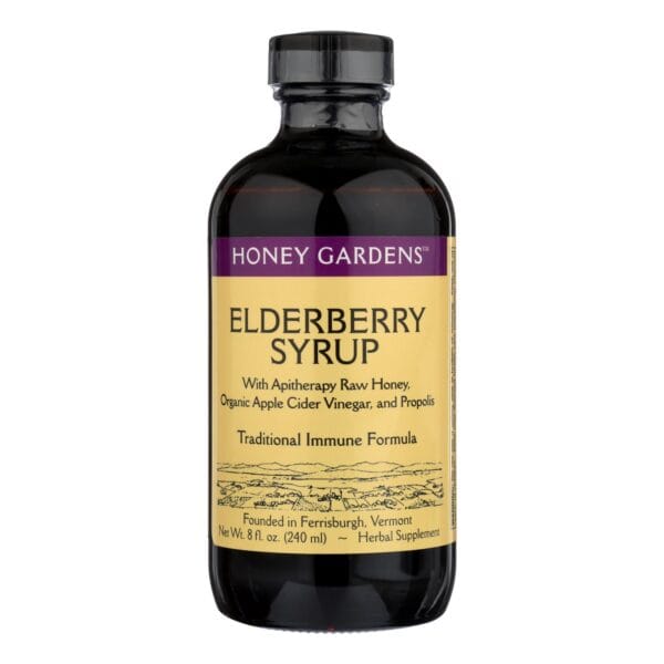 Honey Gardens Apiaries Organic Honey Elderberry Extract with Propolis - 8 fl oz - Image 3