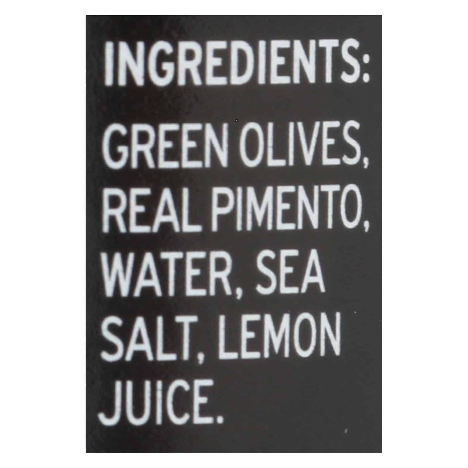 Gaea Stuffed Green Olives With Real Pimento  - Case of 8 - 6 OZ - Image 3