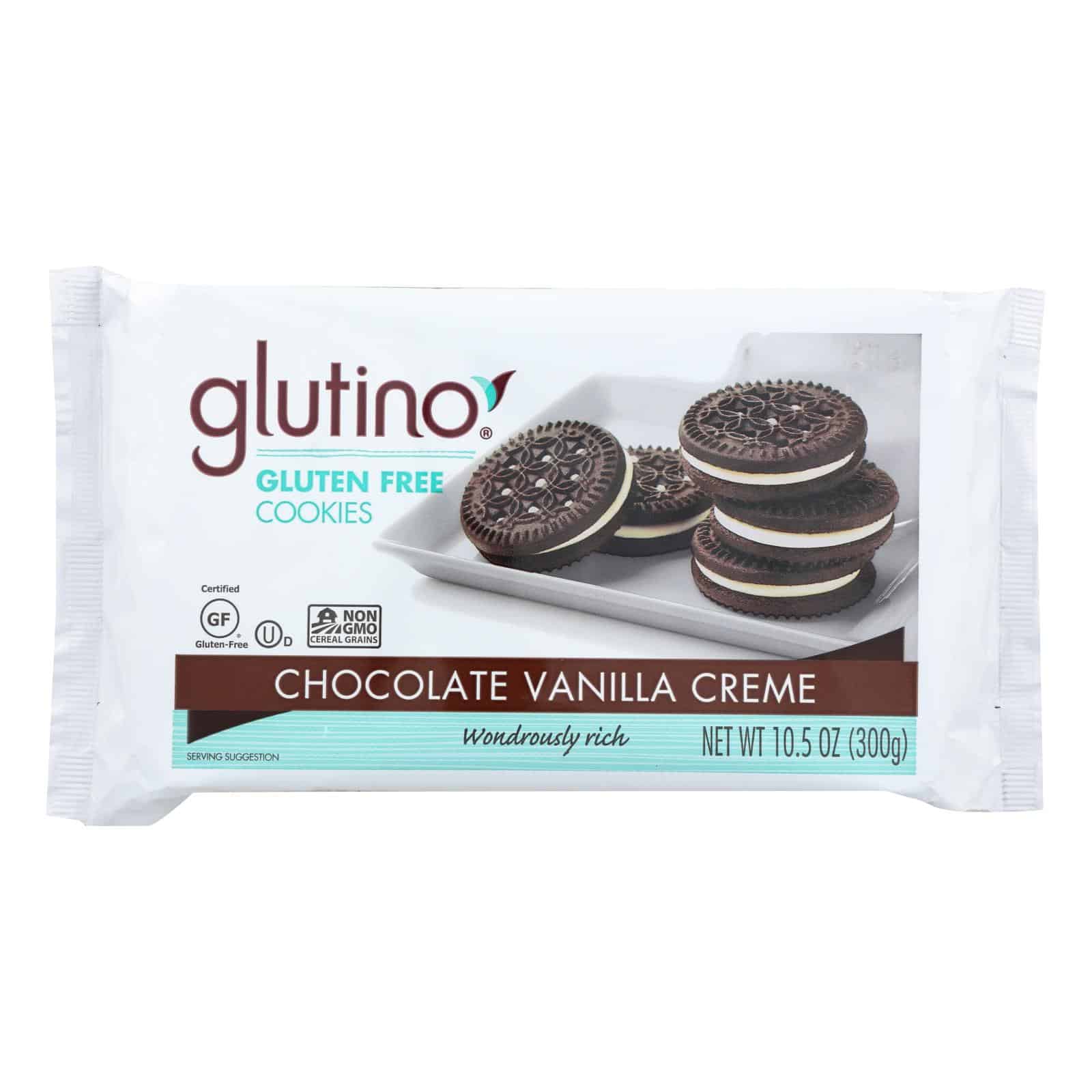Glutino Vanilla Creme Cookies - Case of 12 - 10.5 oz. - Image 2
