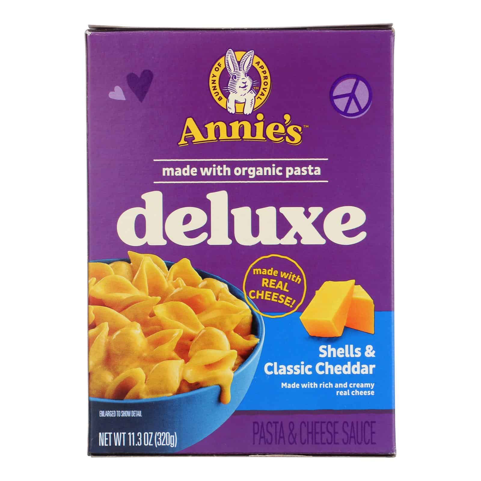 Annie's Homegrown - Mac&chs Dlx Shl Chd - Case of 12 - 11.3 OZ - Image 2