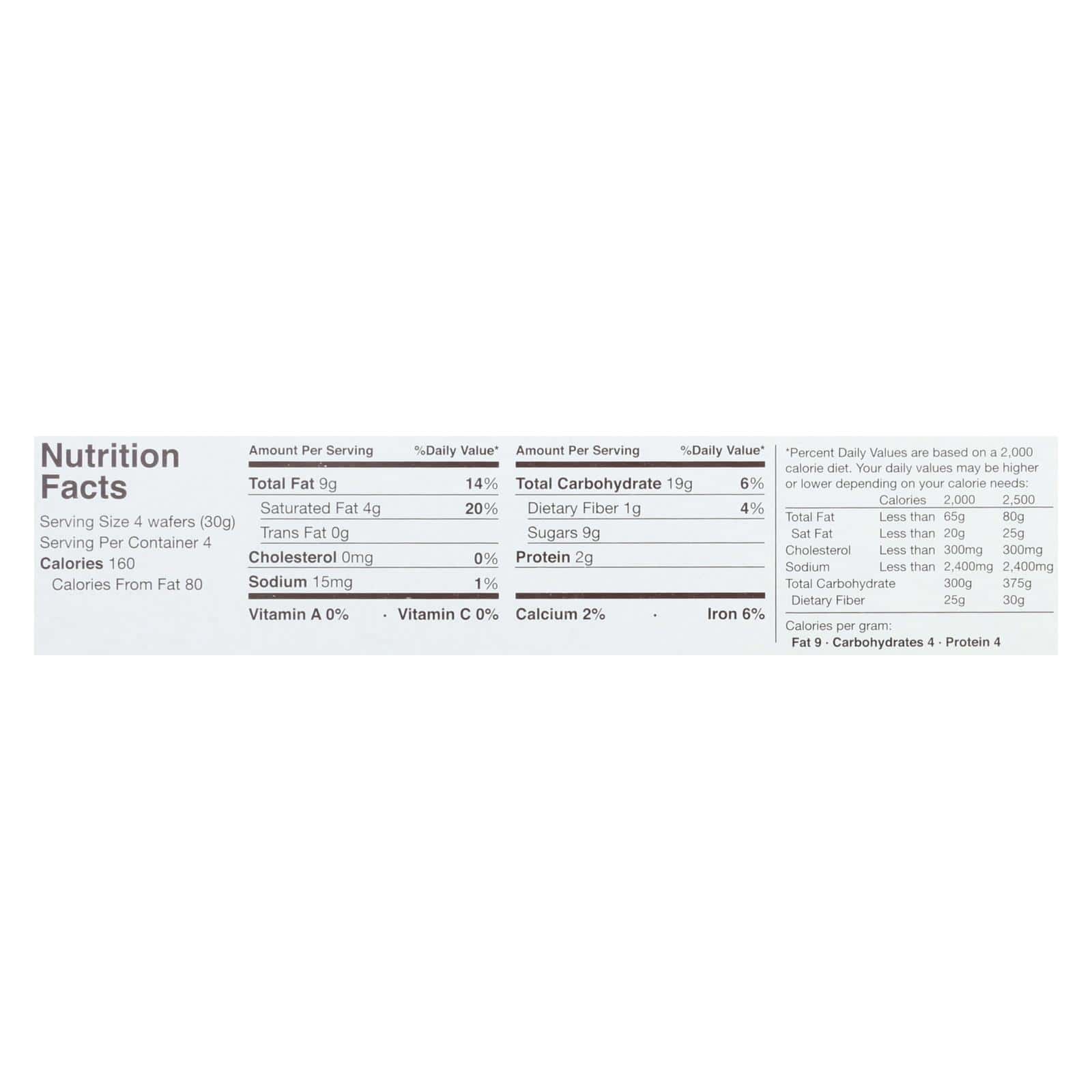 Schar Cocoa Wafers - Case of 12 - 4.4 oz.