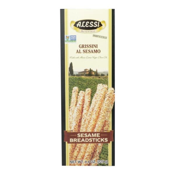 Alessi - Breadsticks - Sesame - Case of 12 - 4.4 oz. - Image 3