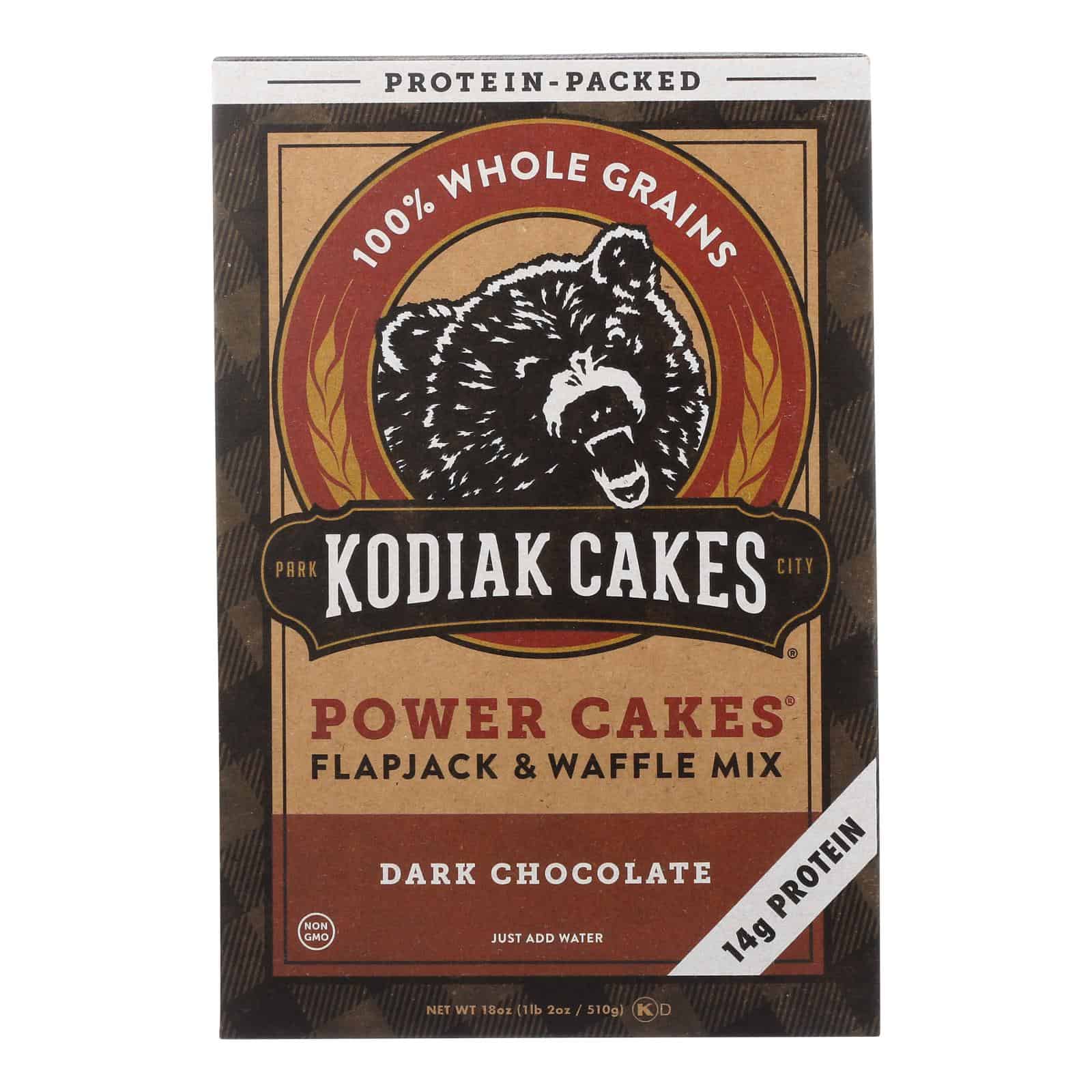 Kodiak Cakes Power Cakes Dark Chocolate Flapjack And Waffle Mix - Case of 6 - 18 OZ - Image 2