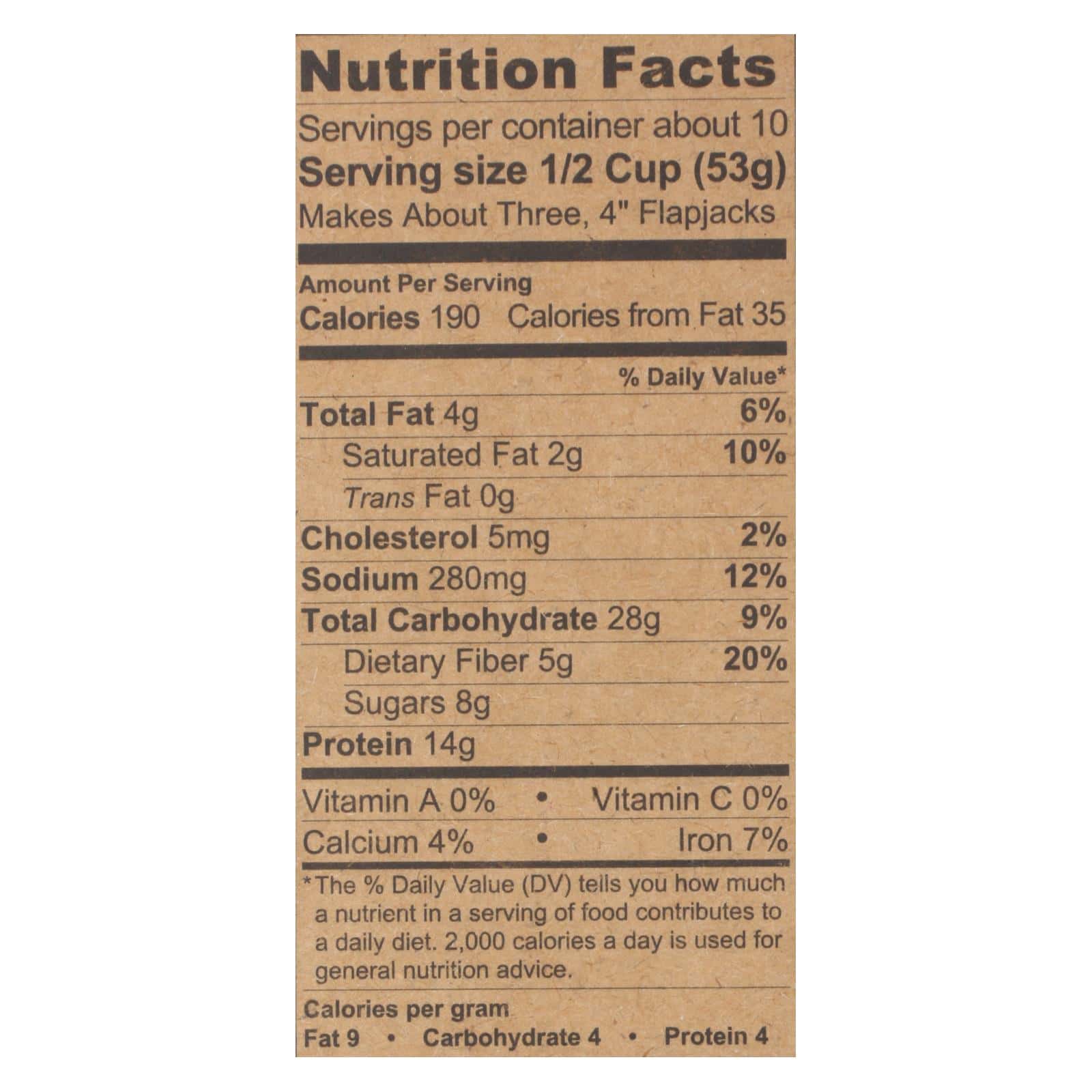 Kodiak Cakes Power Cakes Dark Chocolate Flapjack And Waffle Mix - Case of 6 - 18 OZ