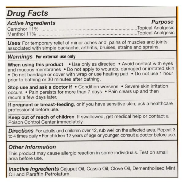 Tiger Balm Pain Relief Ointment - 0.63 oz - Case of 6 - Image 2