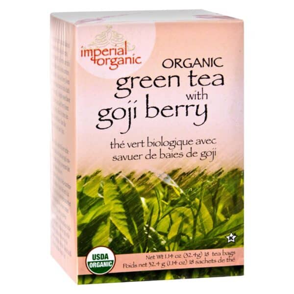 Uncle Lee's Imperial Organic Green Tea with Goji Berry - 18 Tea Bags - Image 2