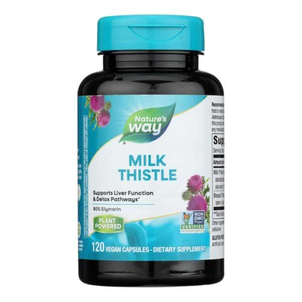 Nature's Way - Milk Thistle Standardized - 120 Vegetarian Capsules